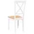 Sillas de comedor 2 unidades madera maciza de caucho