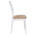 Sillas de comedor con cojines 2uds madera maciza blanco