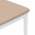 Sillas de comedor con cojines 2uds madera maciza blanco