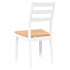 Sillas de comedor 2 unidades madera maciza de caucho