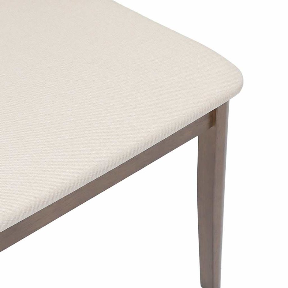 Sillas de comedor con cojines 2 uds madera maciza marrón