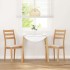 Sillas de comedor con cojines 2uds madera maciza natural