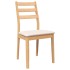 Sillas de comedor con cojines 2uds madera maciza natural