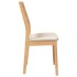 Sillas de comedor con cojines 2uds madera maciza natural