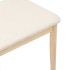 Sillas de comedor con cojines 2uds madera maciza natural