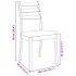 Sillas de comedor con cojines 2uds madera maciza natural