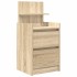 Mesillas de noche con 2 cajones 2 uds roble Sonoma 38x34x80