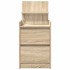 Mesillas de noche con 2 cajones 2 uds roble Sonoma 38x34x80