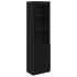 Aparador alto roble negro 50x35x180 cm madera de