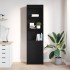 Aparador alto roble negro 50x35x180 cm madera de