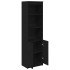 Aparador alto roble negro 50x35x180 cm madera de