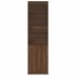 Aparador alto roble marrón 50x35x180 cm madera de