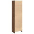Aparador alto roble marrón 50x35x180 cm madera de