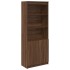 Aparador alto madera de ingeniería marrón roble 70x35x180