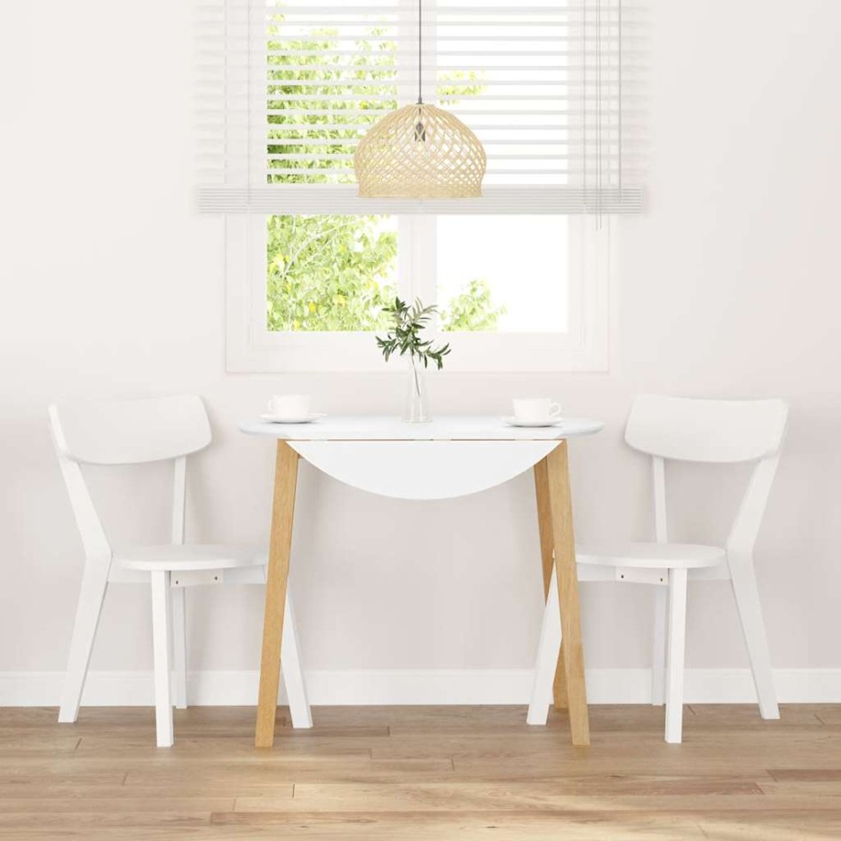 Sillas de comedor 2 unidades madera maciza de caucho