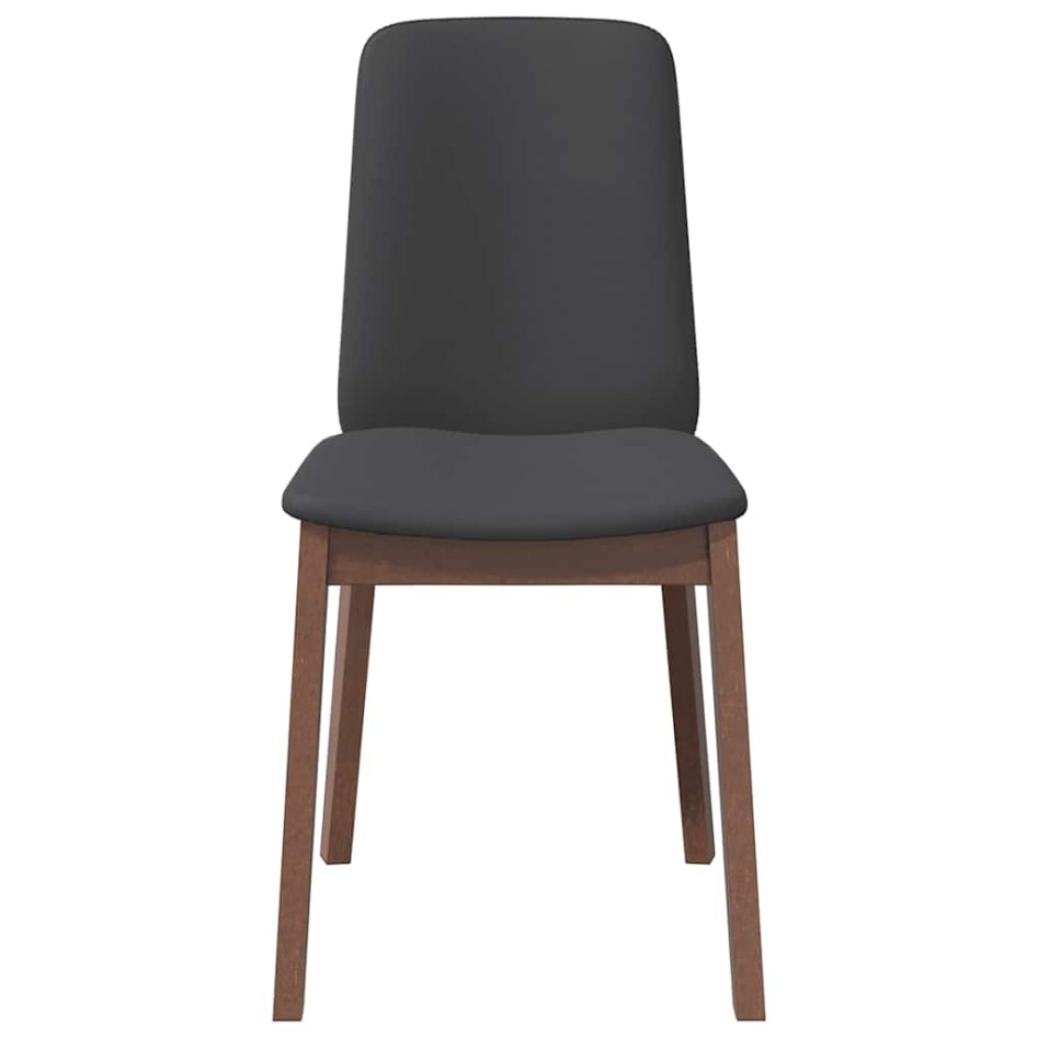 Sillas de comedor con cojines 2 uds madera maciza marrón