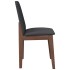 Sillas de comedor con cojines 2 uds madera maciza marrón