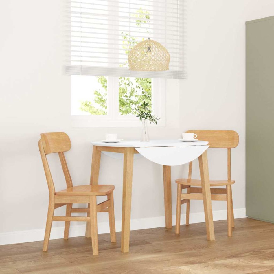 Sillas de comedor 2 unidades madera maciza de