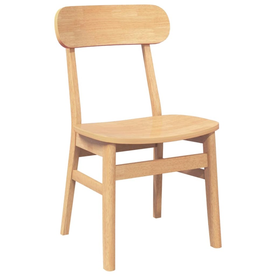 Sillas de comedor 2 unidades madera maciza de