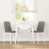 Sillas de comedor con cojines 2uds madera maciza blanco