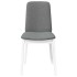 Sillas de comedor con cojines 2uds madera maciza blanco