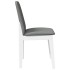 Sillas de comedor con cojines 2uds madera maciza blanco