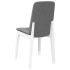 Sillas de comedor con cojines 2uds madera maciza blanco