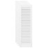 Puerta de armario de lamas 4 uds blanco 99x29,5