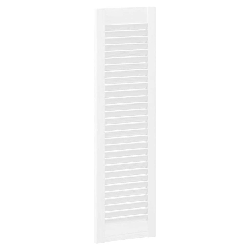 Puerta de armario de lamas 4 uds blanco 99x29,5