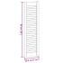 Puerta de armario de lamas 4 uds blanco 99x29,5