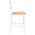 Taburetes de bar 2 uds madera maciza blanca