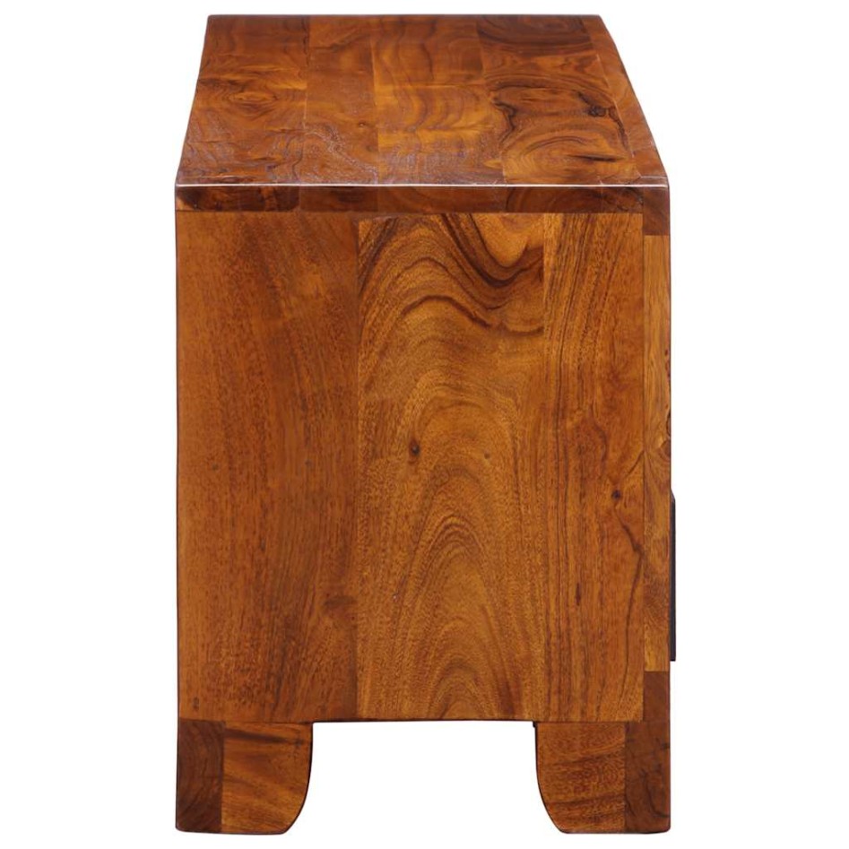 Mueble de TV Multicolor 110x30x40 cm Madera Maciza