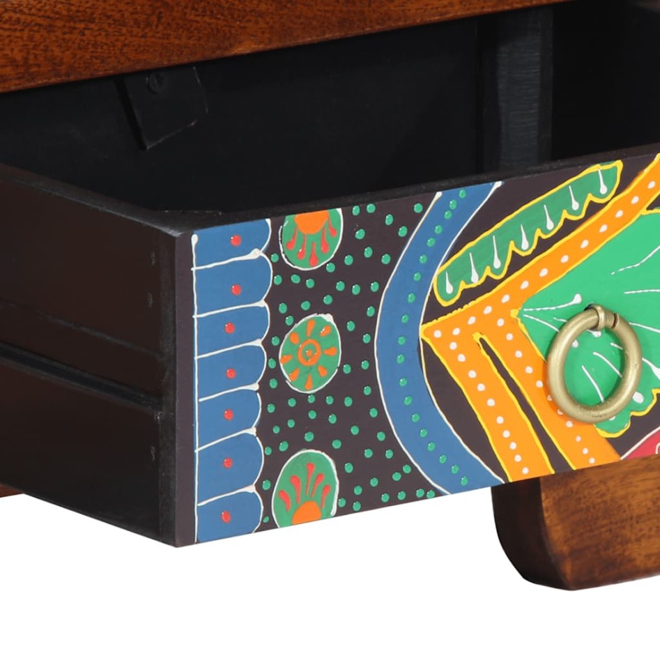 Mueble de TV Multicolor 110x30x40 cm Madera Maciza