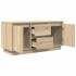 Mueble de TV con luces LED roble Sonoma 100x41x50