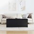 Mesa de centro con cajones roble negro 100x100x40