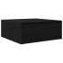 Mesa de centro con cajones roble negro 100x100x40