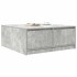 Mesa de centro con cajones gris hormigón 100x100x40