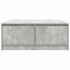 Mesa de centro con cajones gris hormigón 100x100x40