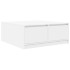 Mesa de centro con cajones blanca 100x100x40