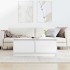 Mesa de centro con cajones blanca 100x100x40