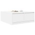 Mesa de centro con cajones blanca 100x100x40