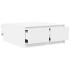 Mesa de centro con cajones blanca 100x100x40
