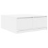 Mesa de centro con cajones blanca 100x100x40