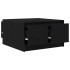 Mesa de centro con cajones roble negro 70,5x70x40