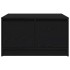 Mesa de centro con cajones roble negro 70,5x70x40