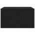 Mesa de centro con cajones roble negro 70,5x70x40