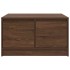 Mesa de centro con cajones roble marrón 70,5x70x40