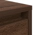 Mesa de centro con cajones roble marrón 70,5x70x40