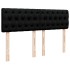 Cama otomana con colchón LED negra 140x190 cm