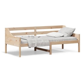 Sofá cama de madera maciza de pino 100x200